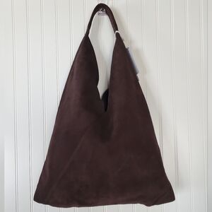 Cheval Firenze Brown Suede Tote Bag NWT